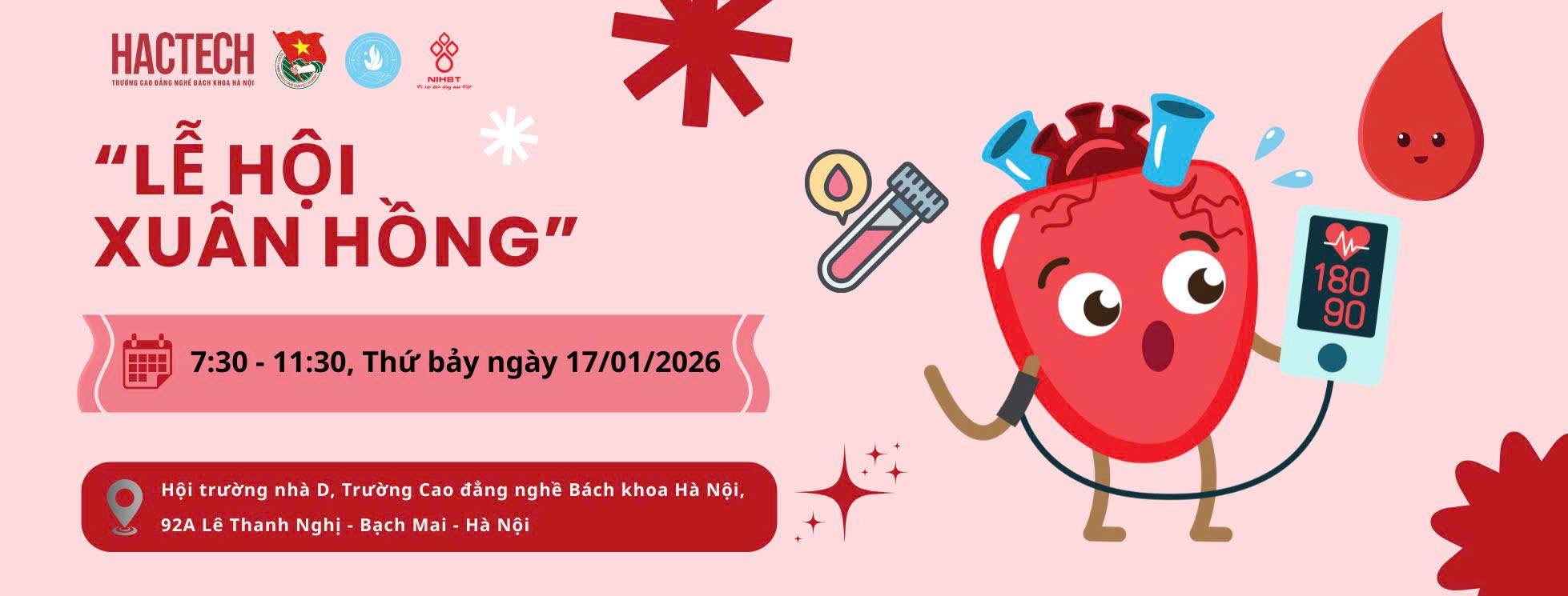 Ngày 17/1/2026: Lễ hội Xuân Hồng HACTECH 2026